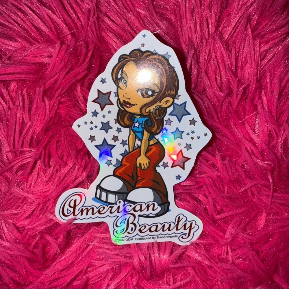 vintage y2k girls vending machine sticker